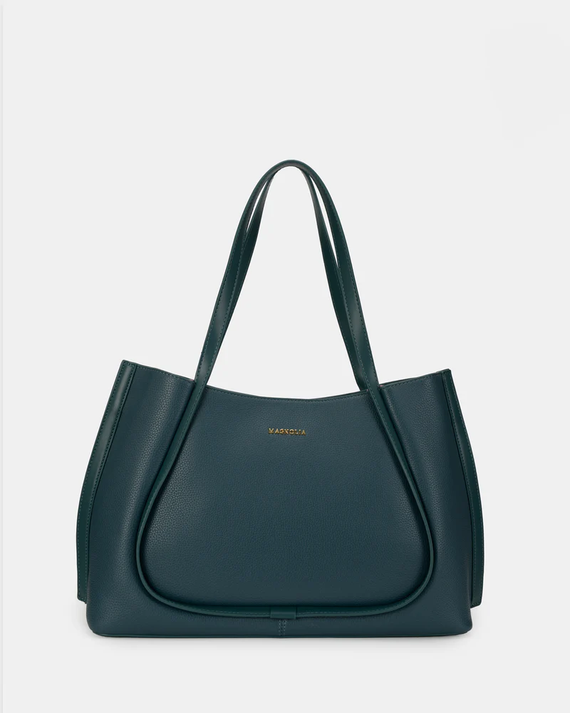 Magnolia Elegant PU Leather Tote Bag
