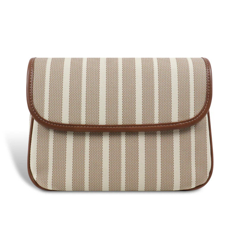 Sandy Stripe Flap Bag