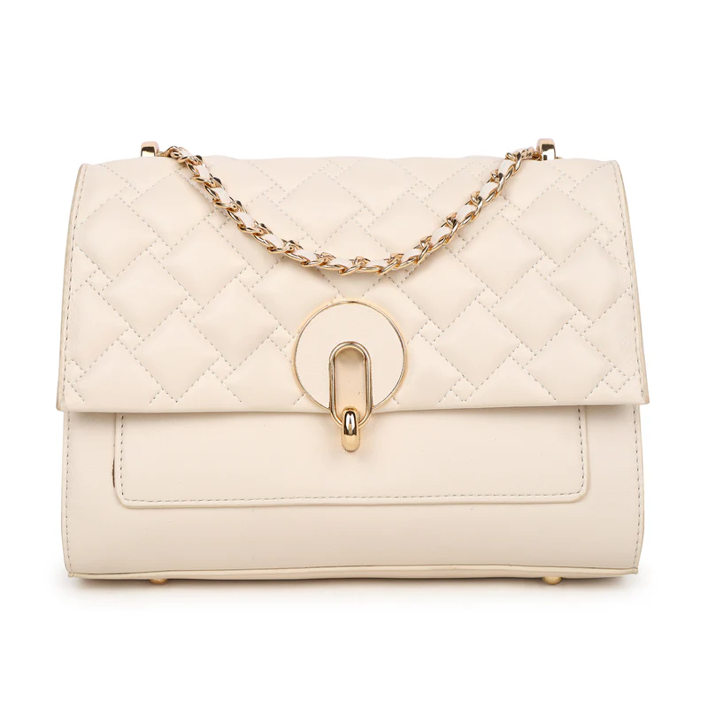 Magnolia Sylvie Quilted Sling Bag White