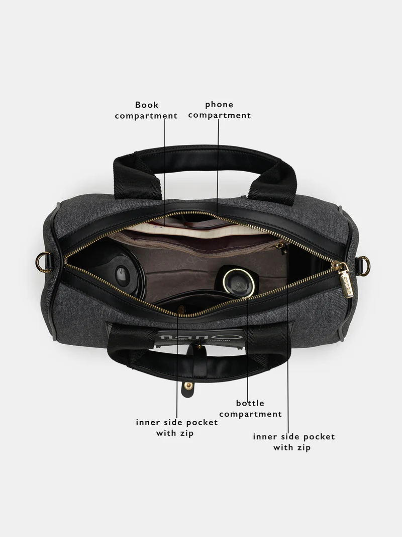 Magnolia Signature Barrel Duffle Black - Image 4