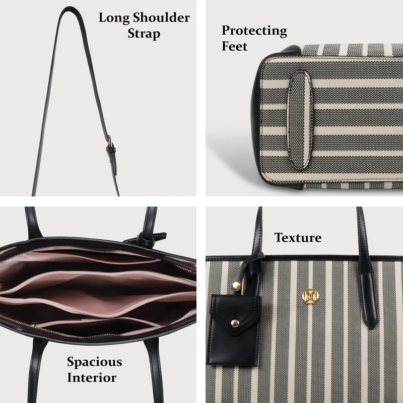 Zebra Striped Tote Bag - Image 7