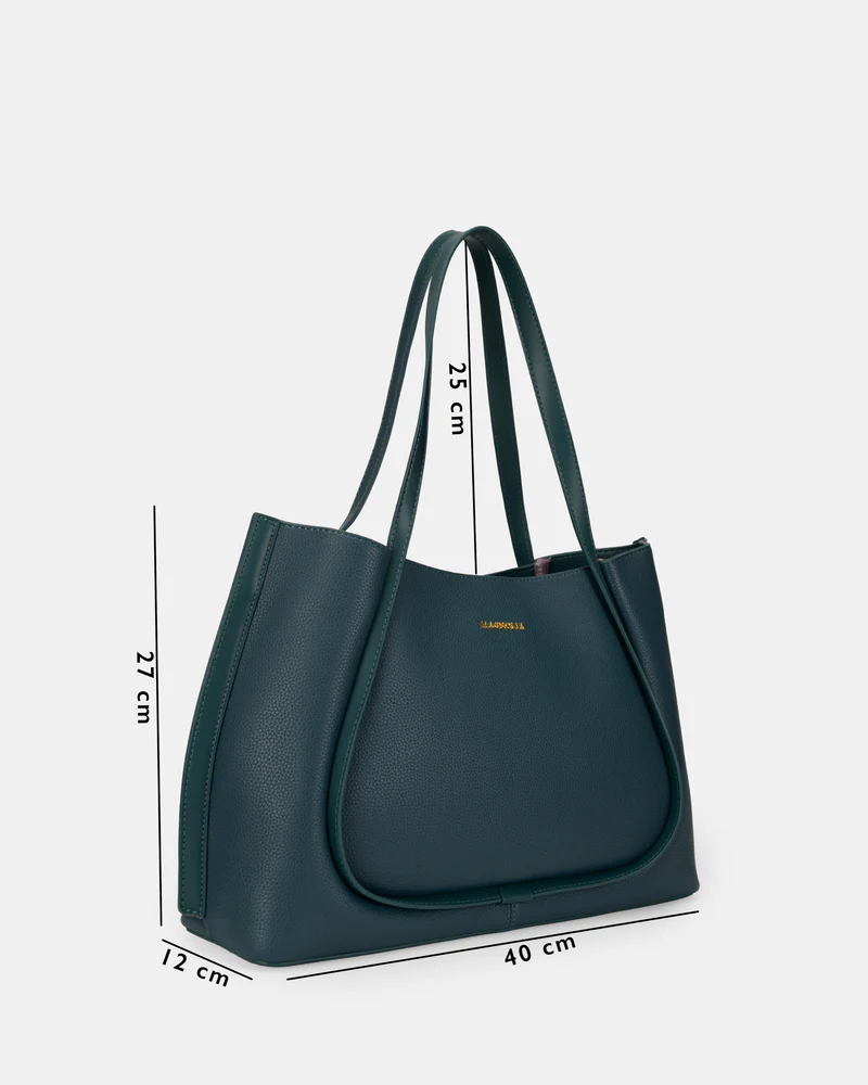 Magnolia Elegant PU Leather Tote Bag - Image 2