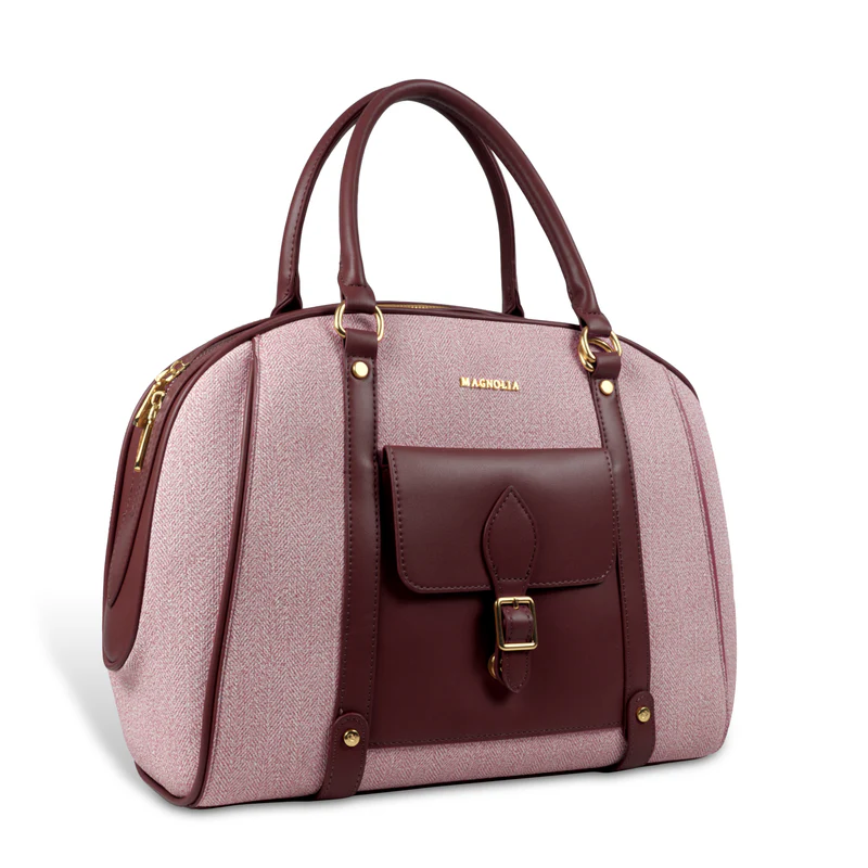 Magnolia Elegant Leatherette Handbag for Women with Detachable Strap - Image 5