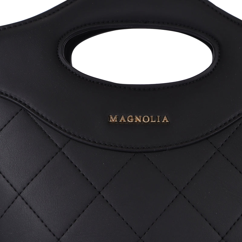Magnolia Sophia Quilted Bucket Bag Black - Image 1