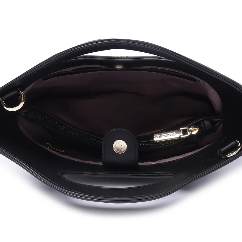 Magnolia Sophia Quilted Bucket Bag Black - Image 2